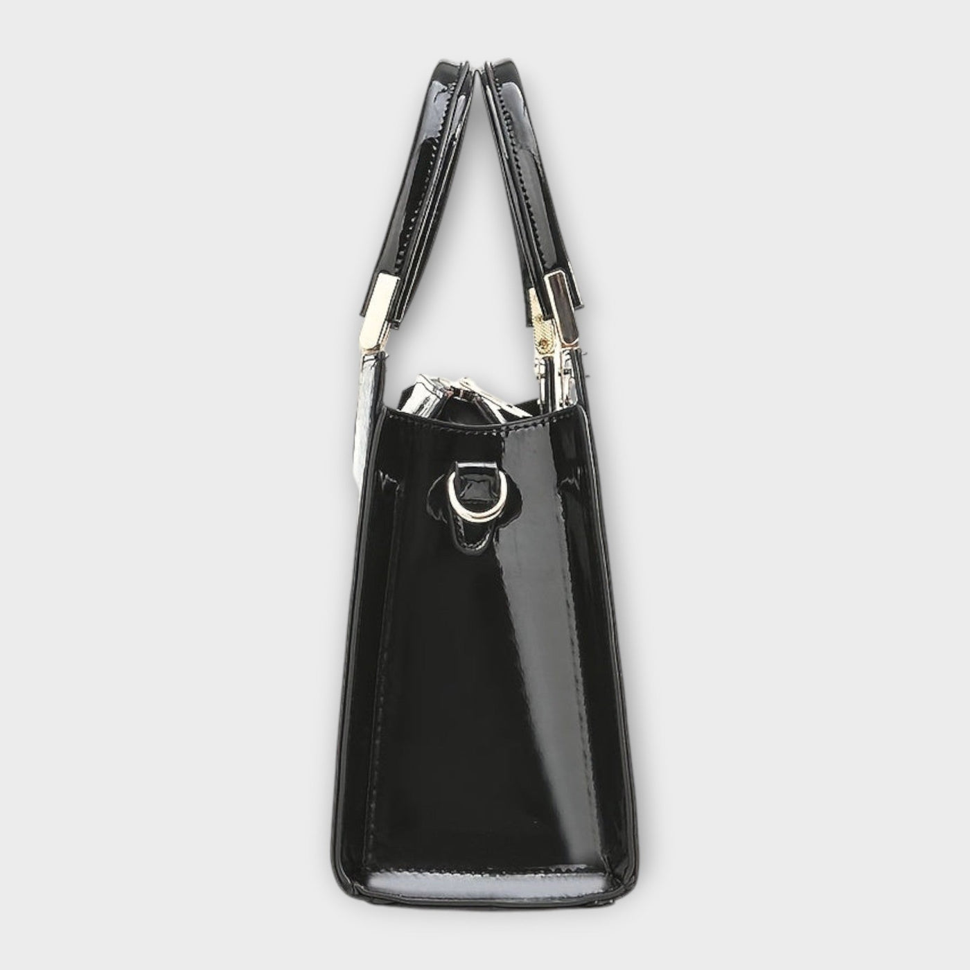Sophie Mode - Glossy Crocodile Pattern Handbag